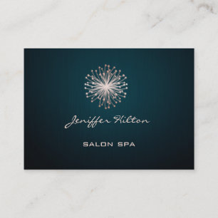 Professioneel elegant chic texture dandelion visitekaartje