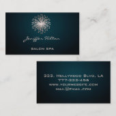 Professioneel elegant chic texture dandelion visitekaartje (Voorkant / Achterkant)