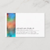 Professioneel elegant creatief Abstract art Visitekaartje (Voorkant)