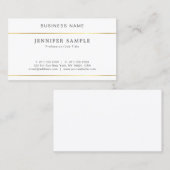 Professioneel, elegant design, eenvoudig visitekaartje (Voorkant / Achterkant)