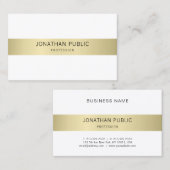 Professioneel elegant design Luxe Plain Modern Visitekaartje (Voorkant / Achterkant)
