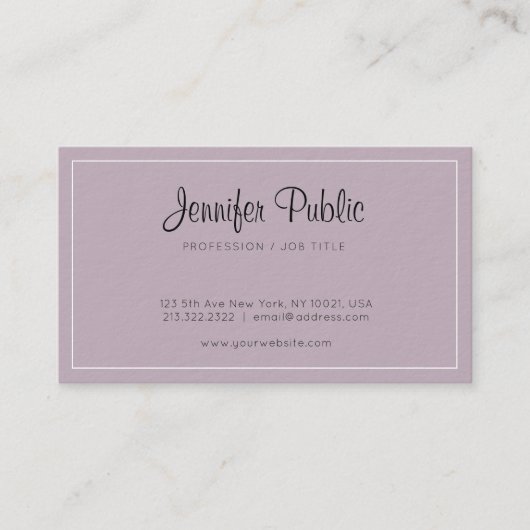 Professioneel Elegant Design Luxe Premium Dikke Visitekaartje (Voorkant)