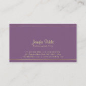 Professioneel Elegant Design Premium Pearl Luxe Visitekaartje (Achterkant)