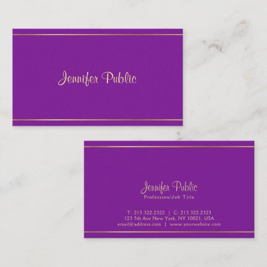 Professioneel Elegant Design Premium Pearl Luxe Visitekaartje (Voorkant / Achterkant)