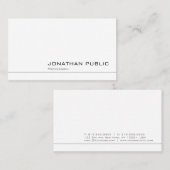 Professioneel, elegant eenvoudig design in moderne visitekaartje (Voorkant / Achterkant)
