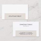 Professioneel elegant eenvoudig grafisch ontwerp visitekaartje (Voorkant / Achterkant)