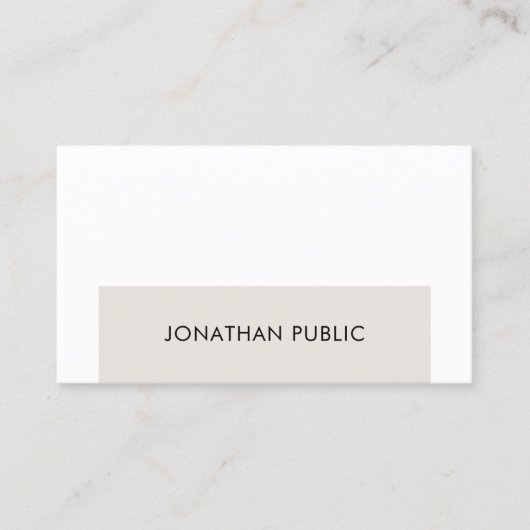 Professioneel elegant eenvoudig grafisch ontwerp visitekaartje (Voorkant)