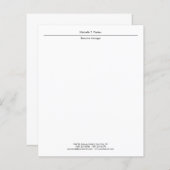 Professioneel elegant, eenvoudig minimalistisch, m (Voorkant / Achterkant)