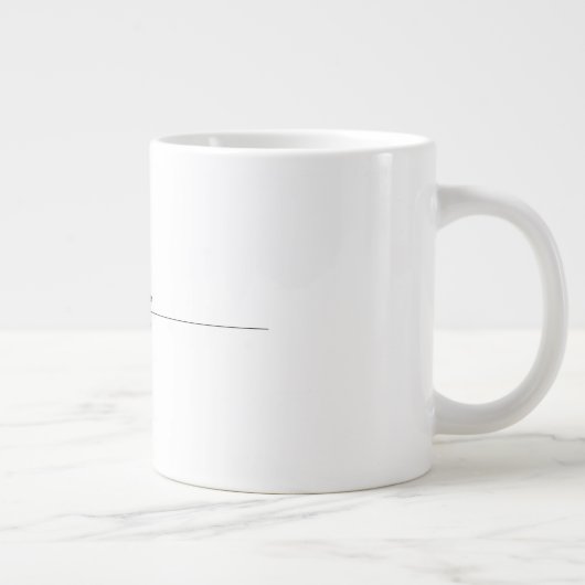 Professioneel elegant, eenvoudig minimalistisch, m grote koffiekop (Rechts)
