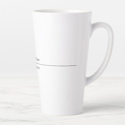 Professioneel elegant, eenvoudig minimalistisch, m latte mok (Rechts)