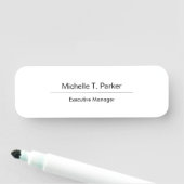 Professioneel elegant, eenvoudig minimalistisch, m naamplaatje (In situ)