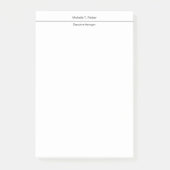 Professioneel elegant, eenvoudig minimalistisch, m post-it® notes (Voorkant)