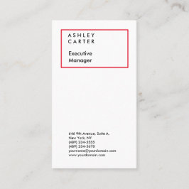 Professioneel elegant, eenvoudig minimalistisch, m visitekaartje