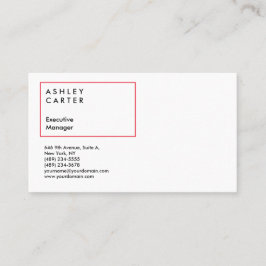 Professioneel elegant, eenvoudig minimalistisch, m visitekaartje