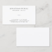 Professioneel Elegant Eenvoudig Modern Minimalist Visitekaartje (Voorkant / Achterkant)