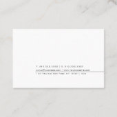 Professioneel, elegant, eenvoudig ontwerp, modern visitekaartje (Achterkant)