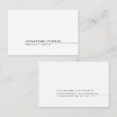 Professioneel, elegant, eenvoudig ontwerp, modern visitekaartje (Voorkant / Achterkant)