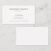 Professioneel, elegant, eenvoudig ontwerp, modern visitekaartje (Voorkant / Achterkant)