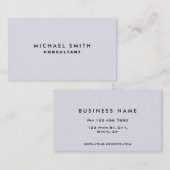 Professioneel, elegant en modern, eenvoudig bedrij visitekaartje (Voorkant / Achterkant)