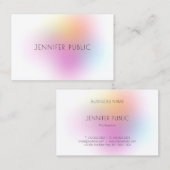 Professioneel, elegant en modern, kleurrijk ontwer visitekaartje (Voorkant / Achterkant)