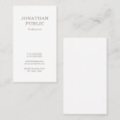 Professioneel elegant gewoon modern grafisch ontwe visitekaartje (Voorkant / Achterkant)