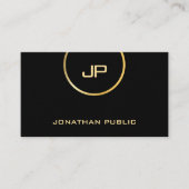 Professioneel Elegant Glam Gold Look Modern Premiu Visitekaartje (Voorkant)