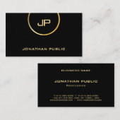 Professioneel Elegant Glam Gold Look Modern Premiu Visitekaartje (Voorkant / Achterkant)