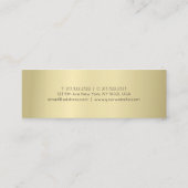 Professioneel elegant Gold-uiterlijk stijlvol, mod Mini Visitekaartje (Achterkant)