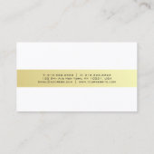 Professioneel Elegant Goud Eenvoudig Ontwerp Luxe Visitekaartje (Achterkant)