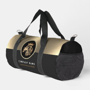 Professioneel Elegant Gouden Leeuw Logo Plunjezak