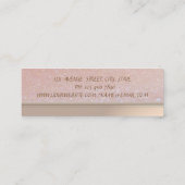 Professioneel elegant grafisch apparaat, dress mini visitekaartje (Achterkant)