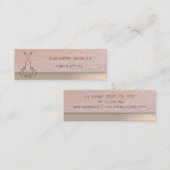 Professioneel elegant grafisch apparaat, dress mini visitekaartje (Voorkant / Achterkant)