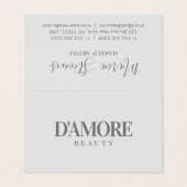 Professioneel Elegant grijs en Wit Gevouwen Visitekaartje (Buitenkant ongevouwen)