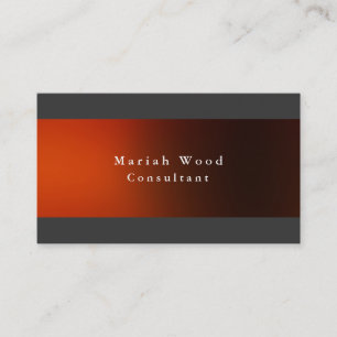 Professioneel Elegant Grijs Rood Minimalistisch Mo Visitekaartje