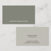Professioneel Elegant Groen bedrijf Visitekaartje (Voorkant / Achterkant)