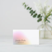 Professioneel elegant kleurrijk modern minimalisti visitekaartje (Staand voorkant)