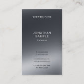 Professioneel elegant licht en schaduwkunst visitekaartje (Achterkant)