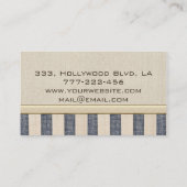 Professioneel elegant  linnenkoeken en bakkerijen visitekaartje (Achterkant)