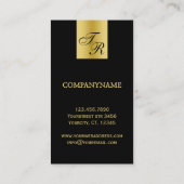 Professioneel elegant luxe visitekaartje (Achterkant)
