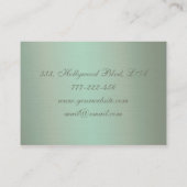 Professioneel elegant meisje silhouette visitekaartje (Achterkant)