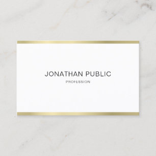 Professioneel Elegant Minimalistisch Design Eenvou Visitekaartje