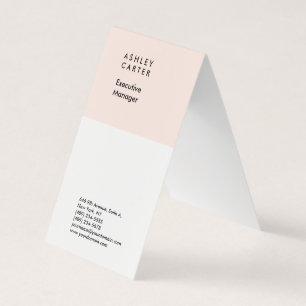 Professioneel elegant minimalistisch eenvoudig visitekaartje