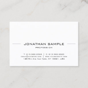 Professioneel Elegant Minimalistisch Modern Eenvou Visitekaartje