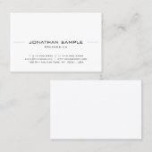 Professioneel Elegant Minimalistisch Modern Eenvou Visitekaartje (Voorkant / Achterkant)