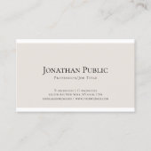 Professioneel Elegant Minimalistisch Ontwerp Moder Visitekaartje (Voorkant)