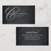 Professioneel elegant modern Blackboard-bord Visitekaartje (Voorkant / Achterkant)