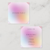 Professioneel elegant modern design, kleurrijk vierkante visitekaartje (Voorkant / Achterkant)