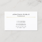 Professioneel Elegant Modern Design Slanke Plain Visitekaartje (Voorkant)