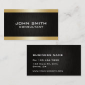 Professioneel Elegant Modern Duidelijk Gouden Visitekaartje (Voorkant / Achterkant)