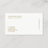 Professioneel Elegant Modern Eenvoudig Bedrijf Visitekaartje (Achterkant)